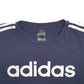 Mens Blue Adidas Spellout Crewneck Jumper