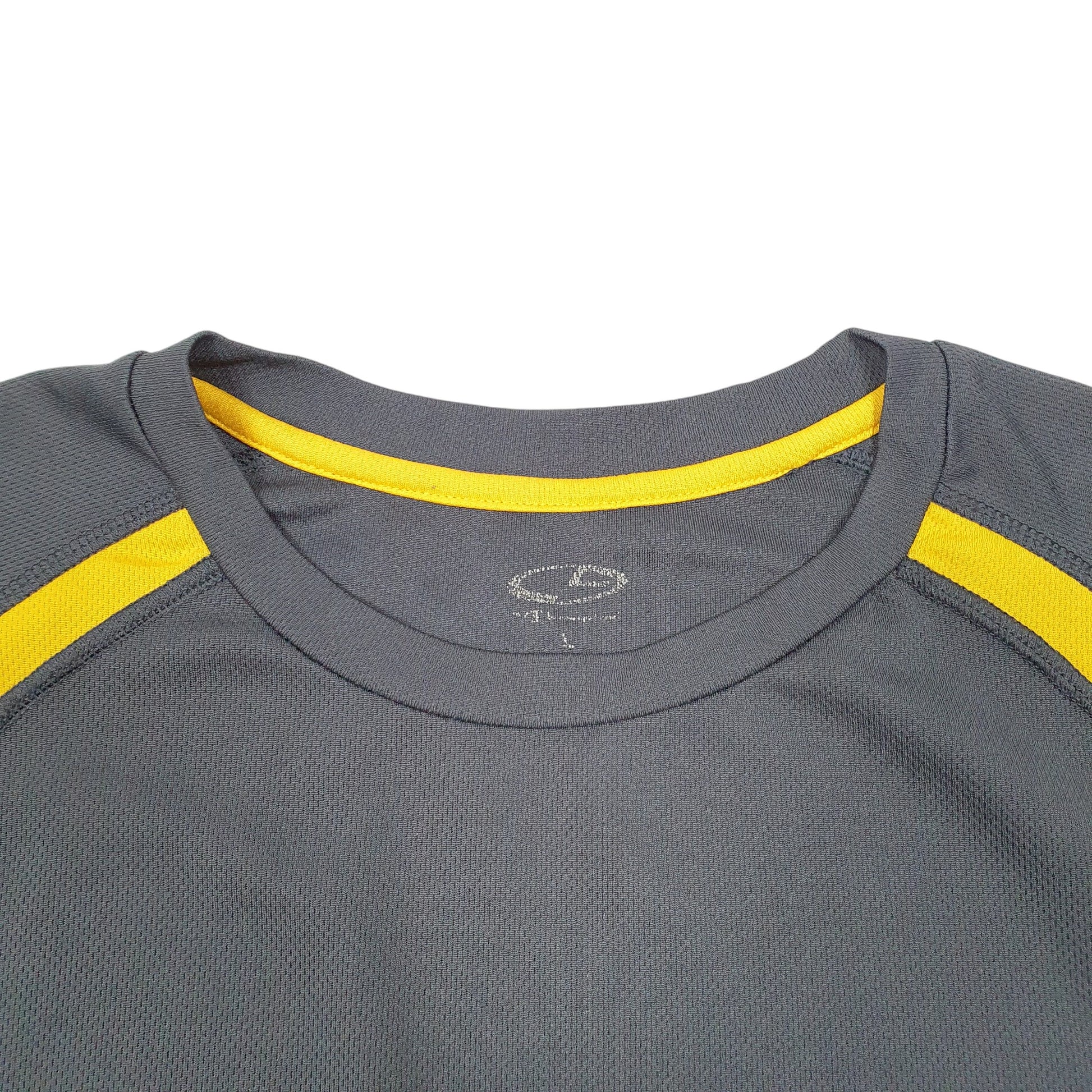 Mens Grey Champion C9 Active Workout Gym Running Short Sleeve T Shirt