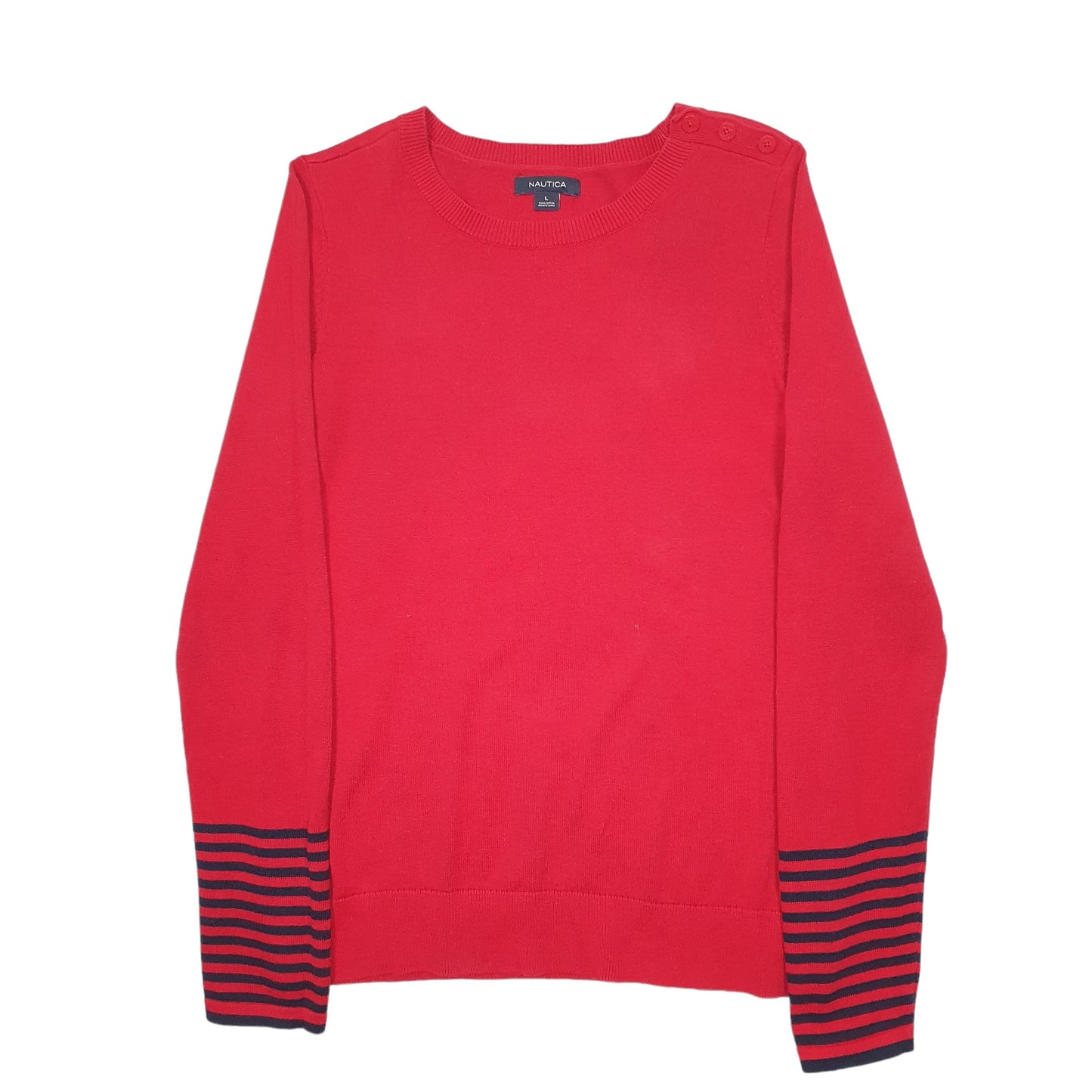 Womens Red Nautica  Crewneck Jumper