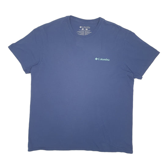 Mens Navy Columbia Sportswear  Short Sleeve T Shirt