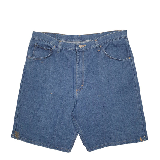 Mens Blue Wrangler Denim Jeans Jorts Denim Shorts