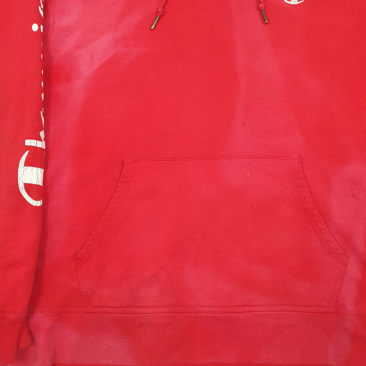 Mens Red Champion  Hoodie Jumper