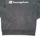 Mens Black Champion Script Crewneck Jumper