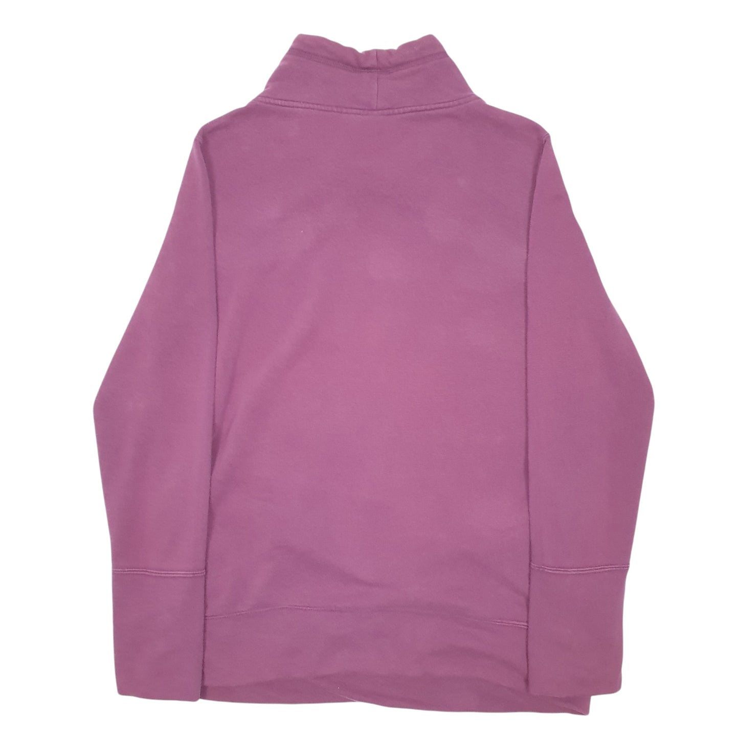 Womens Purple Puma Collared Crewneck Jumper