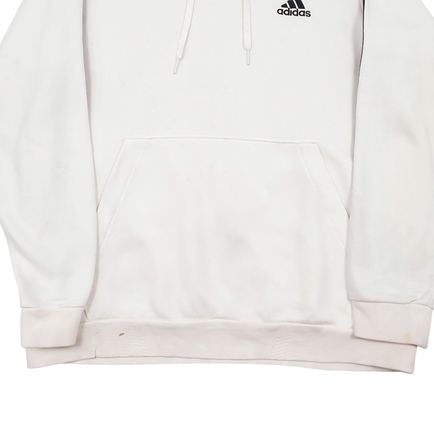 Mens White Adidas  Hoodie Jumper