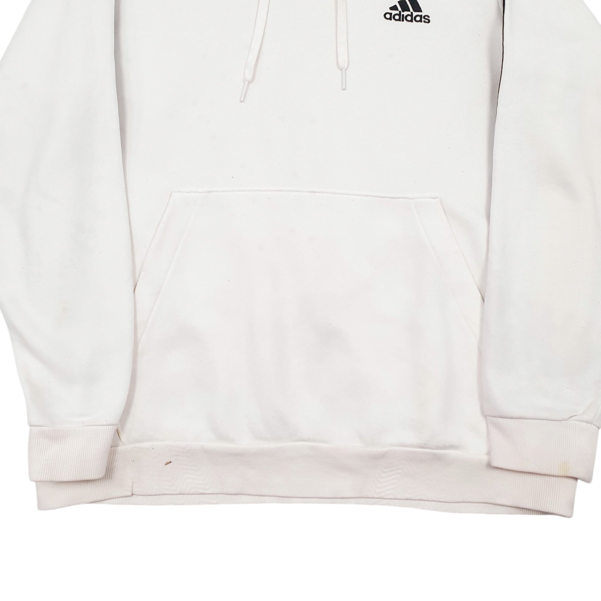Mens White Adidas  Hoodie Jumper