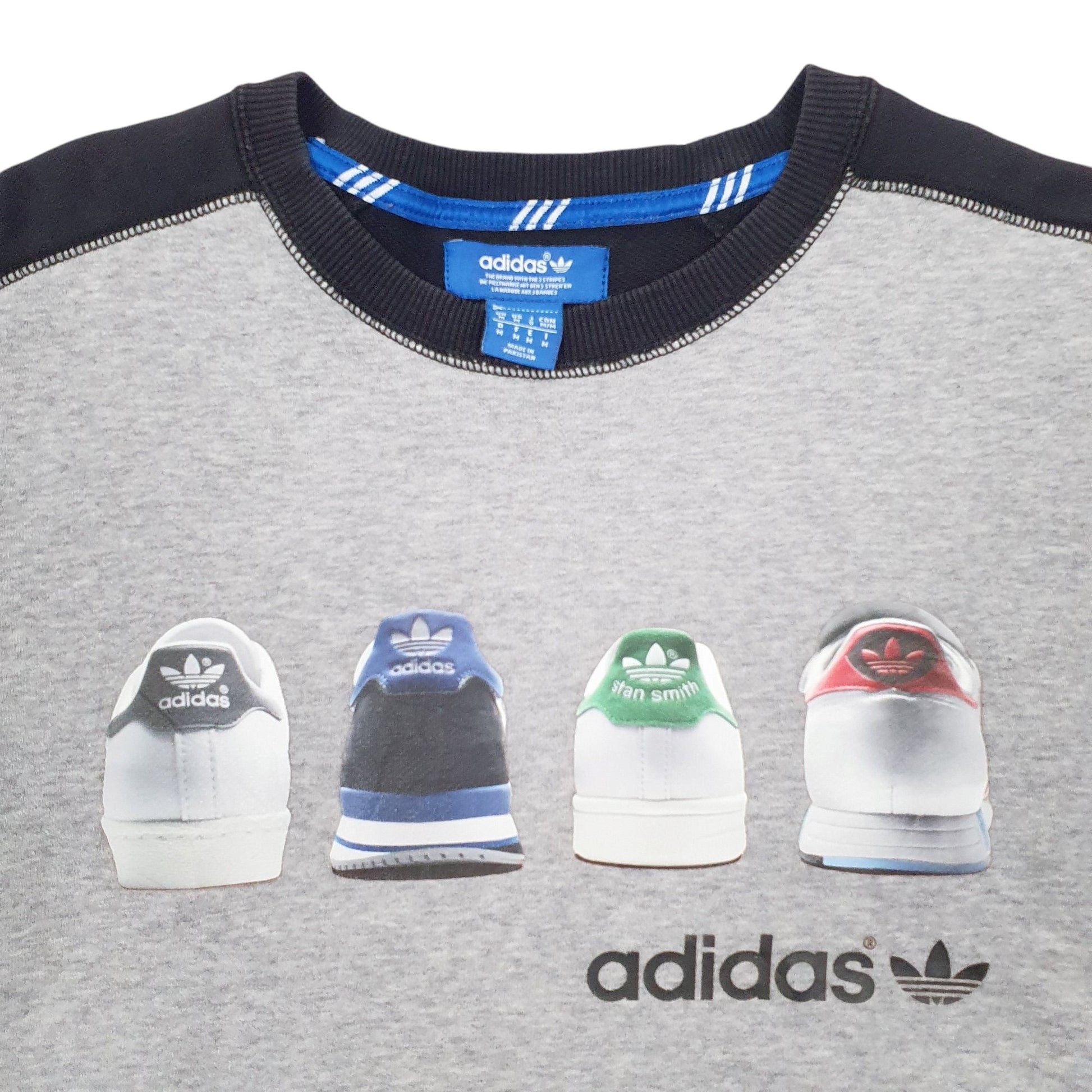 Mens Grey Adidas  Crewneck Jumper