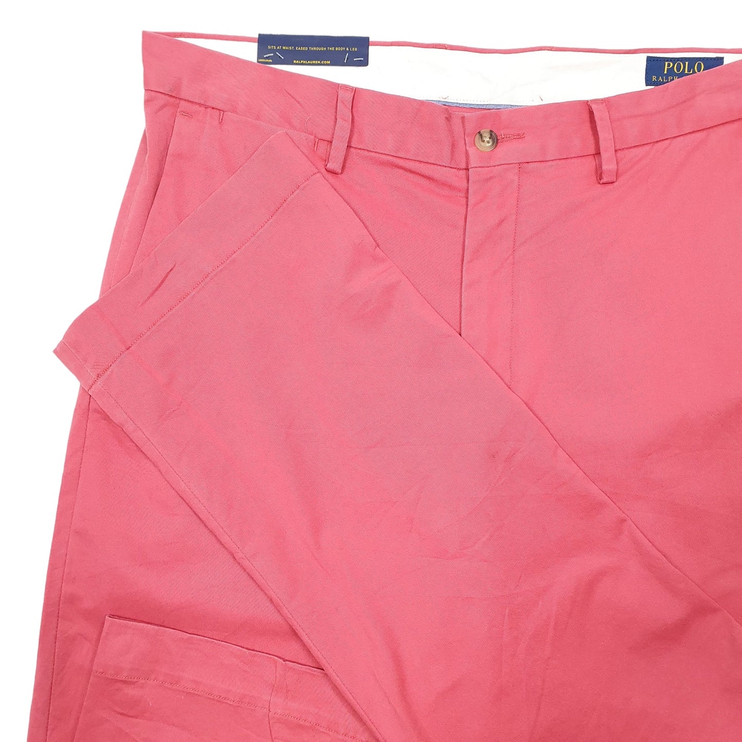 Mens Pink Polo Ralph Lauren Stretch Classic Chino Trousers