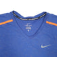 Mens Blue Nike Dri-Fit Running Short Sleeve T Shirt