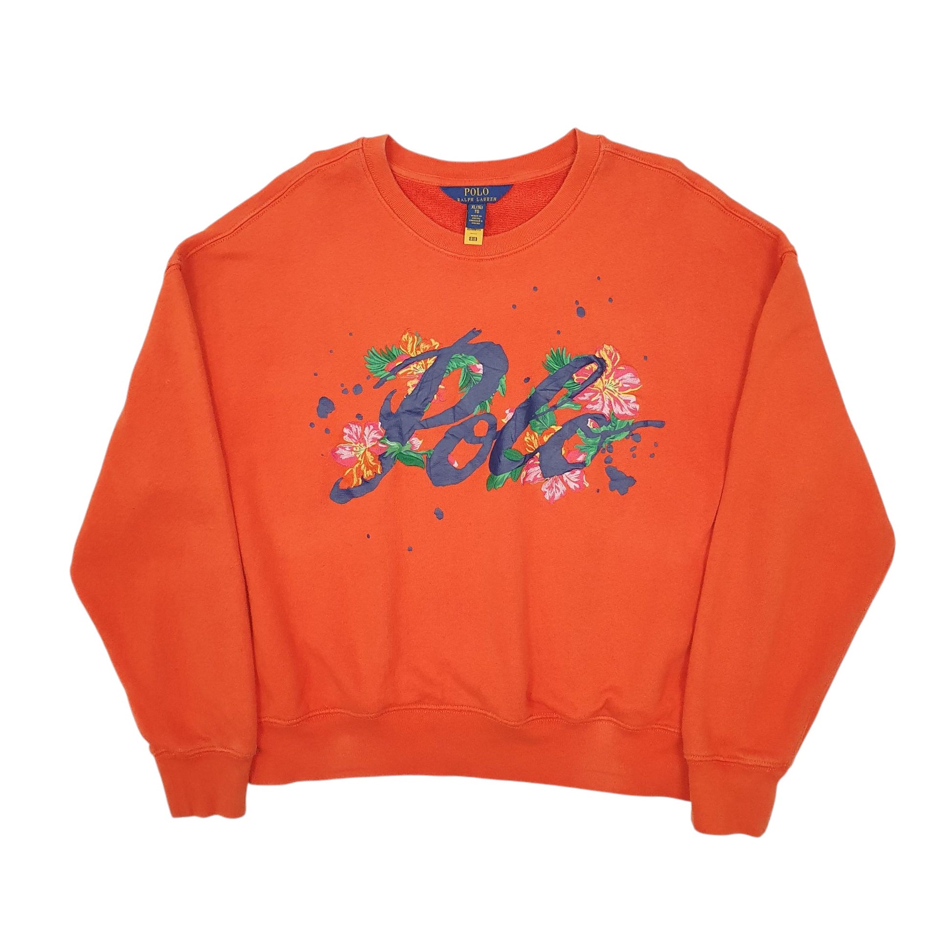 Womens Orange Polo Ralph Lauren  Crewneck Jumper