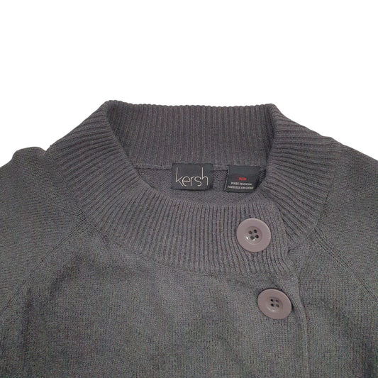 Womens Grey Kersh  Cardigan Jumper