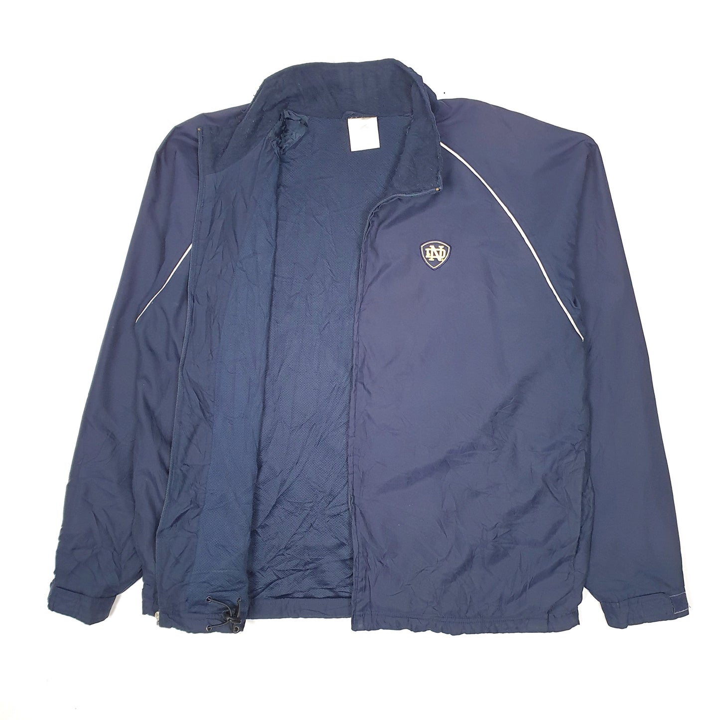 Mens Navy Adidas Notre Dame  Coat