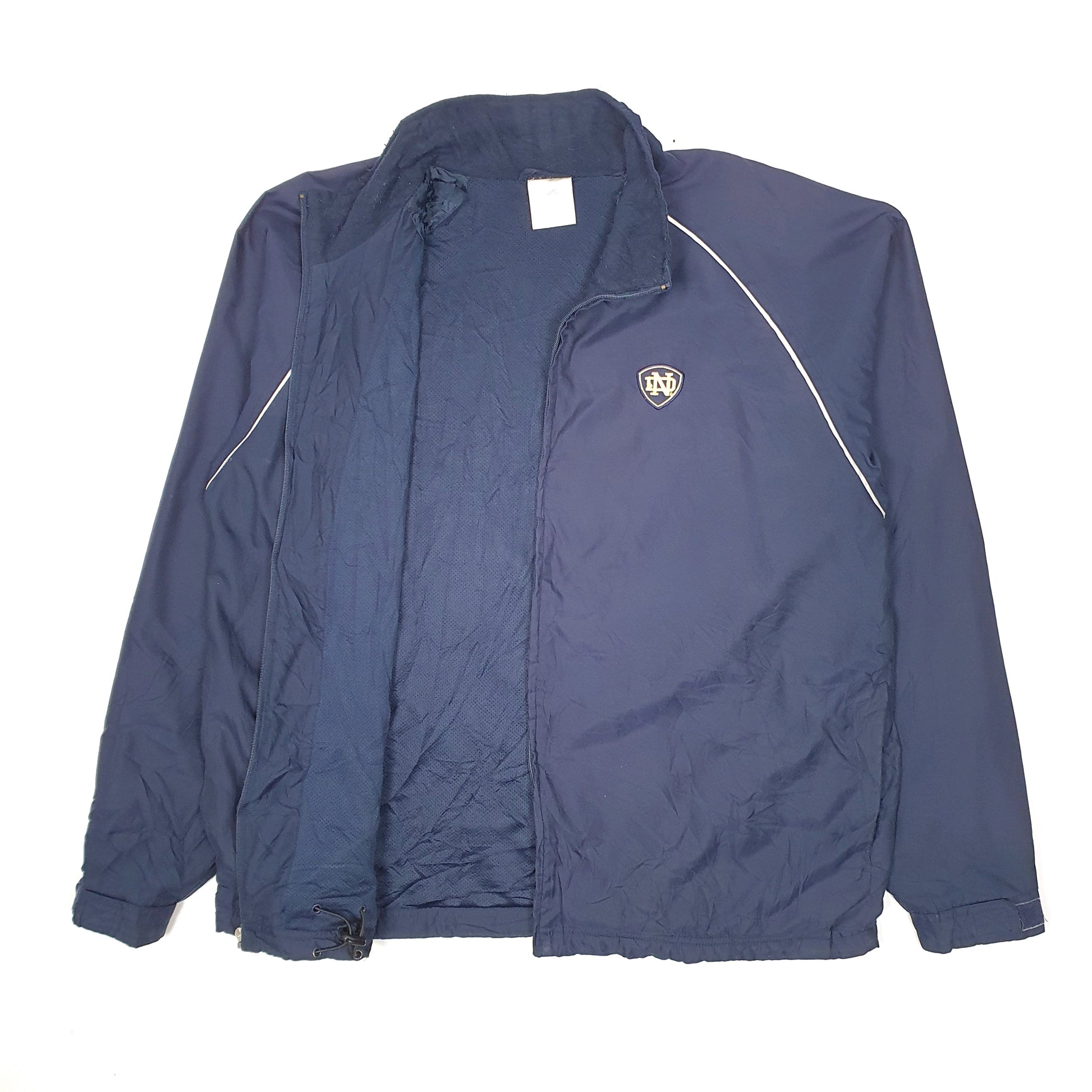 Mens Navy Adidas Notre Dame  Coat