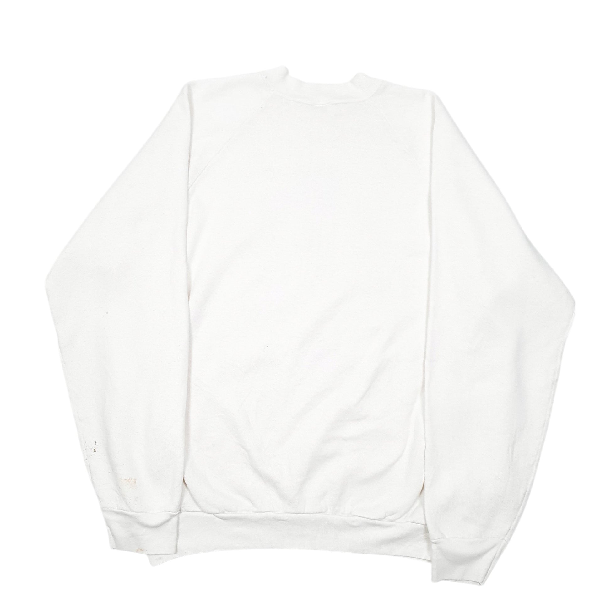 Mens White Fruit Of The Loom Vintage Made In USA 90s Grandpa's Angels Crewneck Jumper