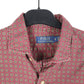 Mens Burgundy Polo Ralph Lauren Retro Print Long Sleeve Shirt