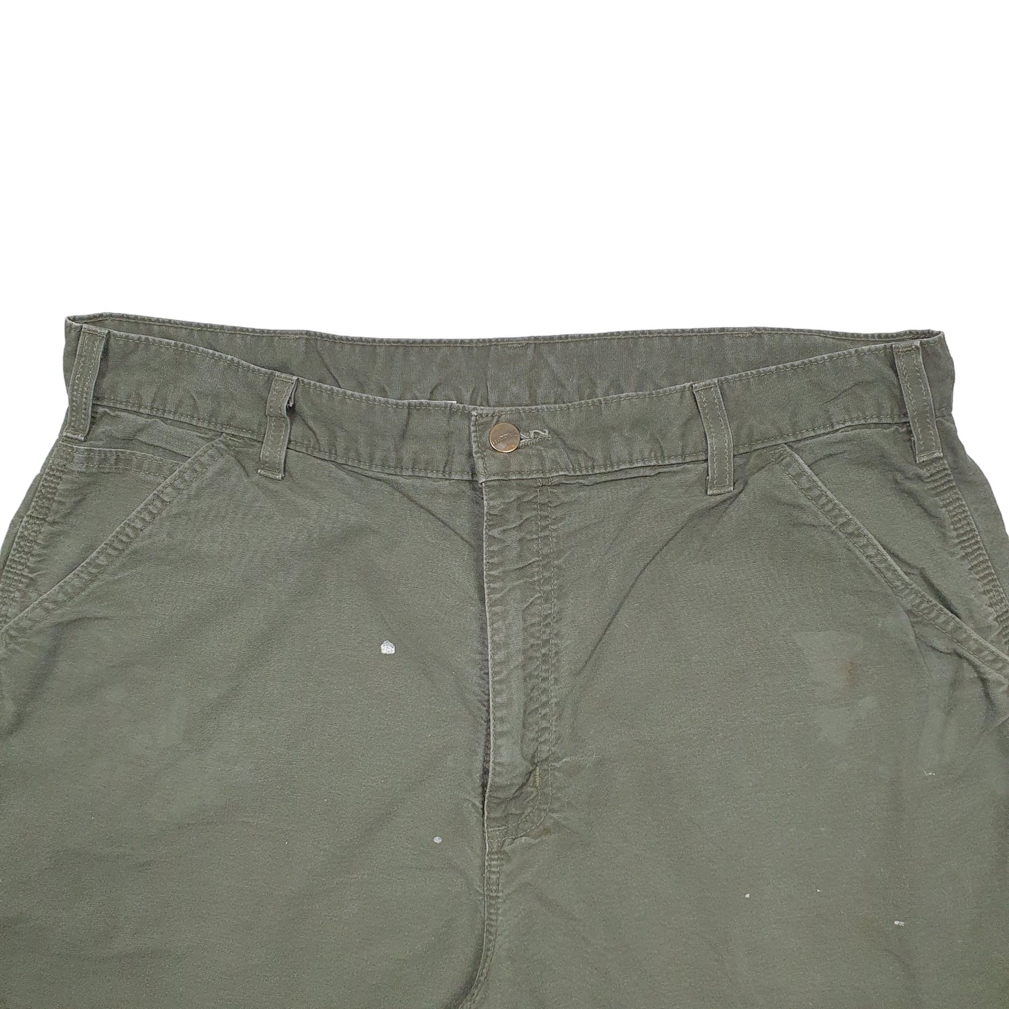 Mens Khaki Carhartt Workwear Carpenter Shorts