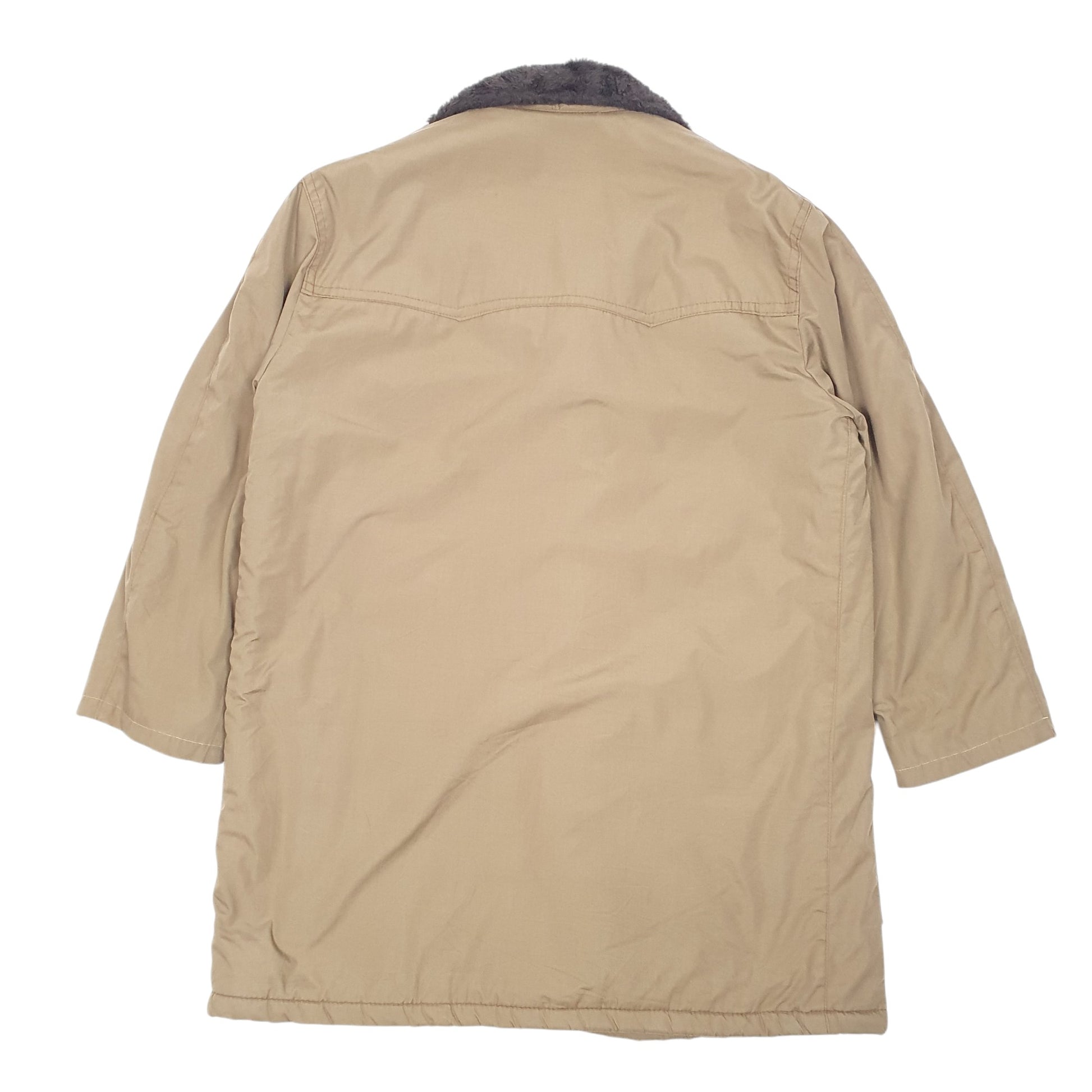 Mens Khaki Lucas Lukas Italy Sherpa Lined  Coat