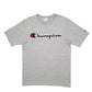 Mens Grey Champion Spellout Short Sleeve T Shirt