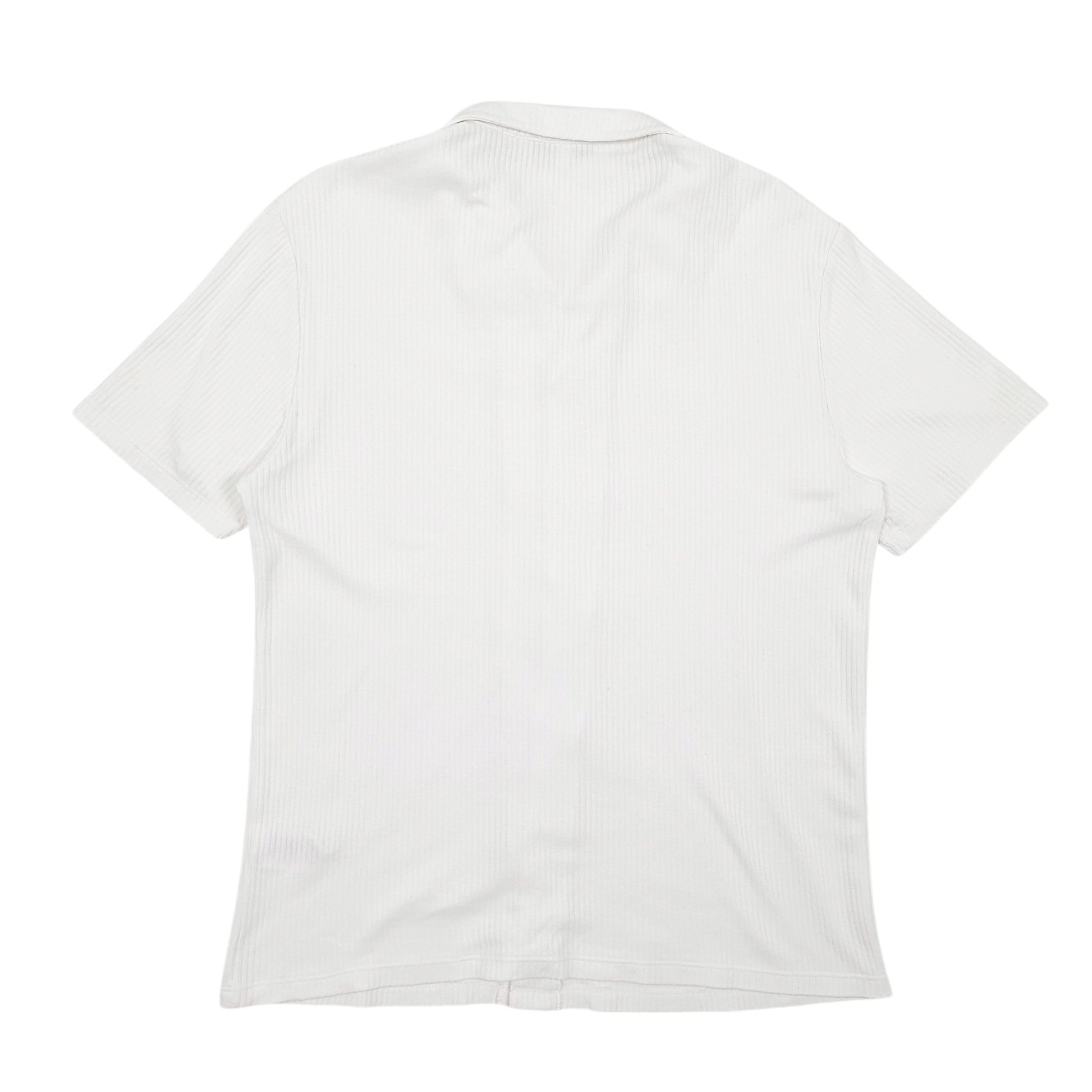 Mens White Reiss  Short Sleeve Shirt