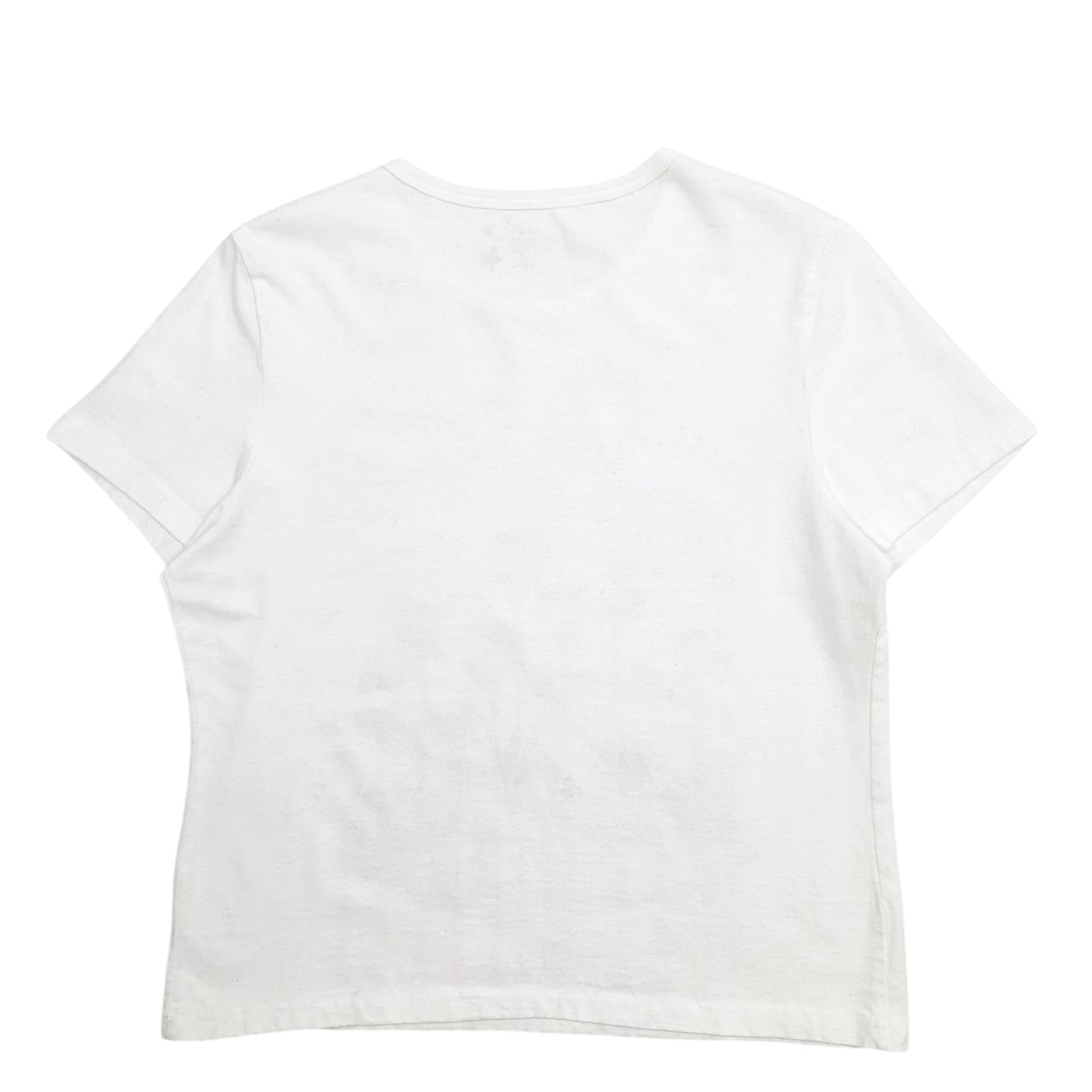 Womens White Unbranded  Short Sleeve T Shirt