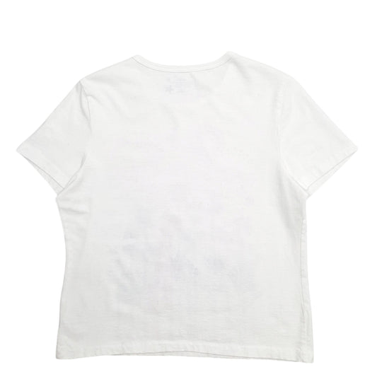 Womens White Unbranded  Short Sleeve T Shirt