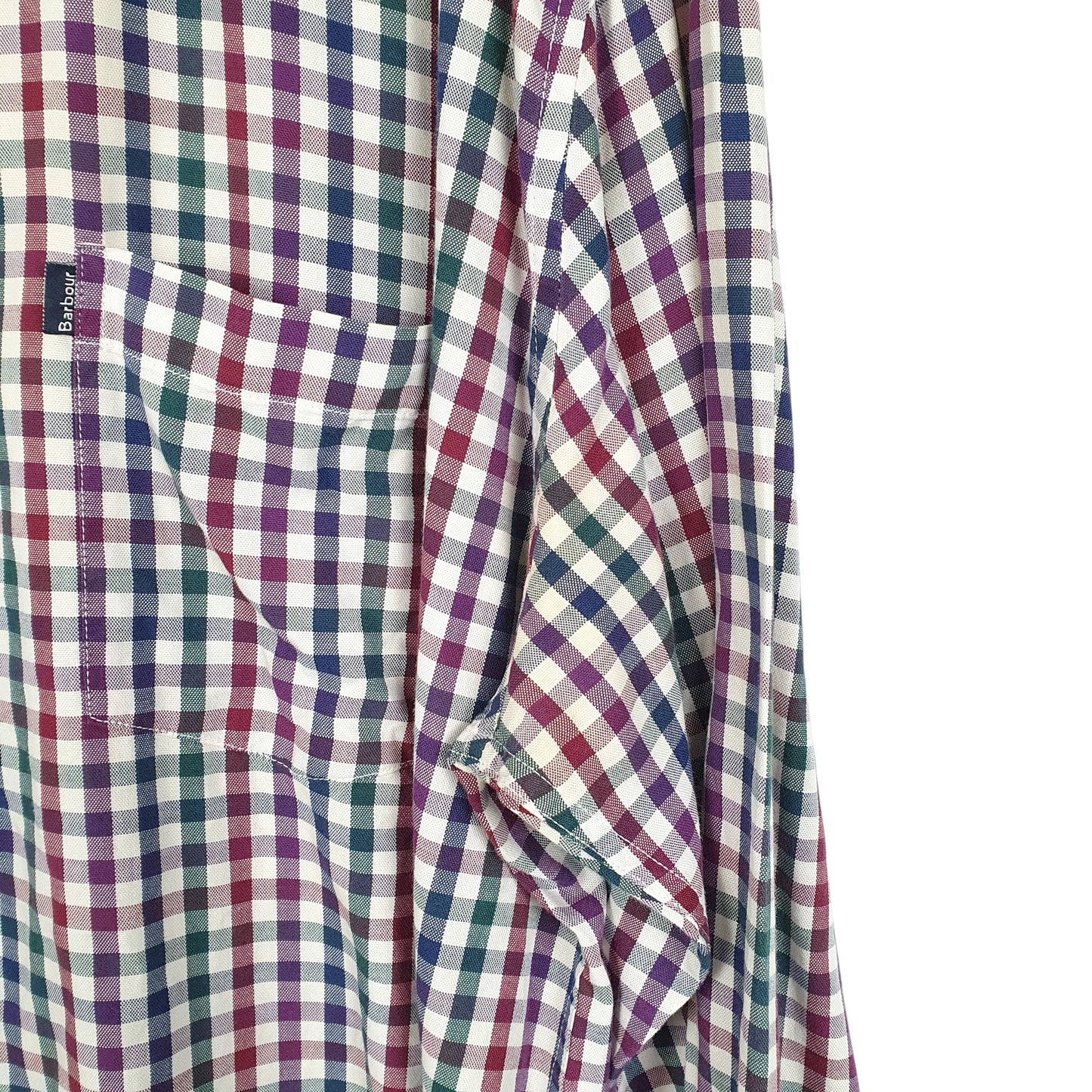 Mens White Barbour Tailored Fit Long Sleeve Shirt