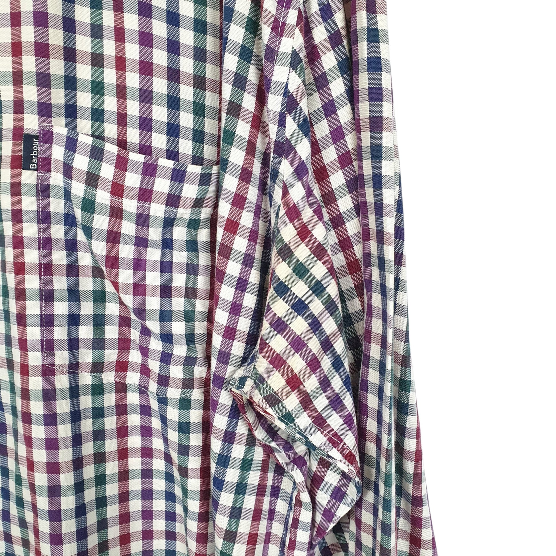 Mens White Barbour Tailored Fit Long Sleeve Shirt