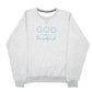 Womens Grey Fruit of the Loom God is Faithful Blessed Girl Spellout Crewneck Jumper