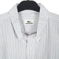Mens White Lacoste  Long Sleeve Shirt