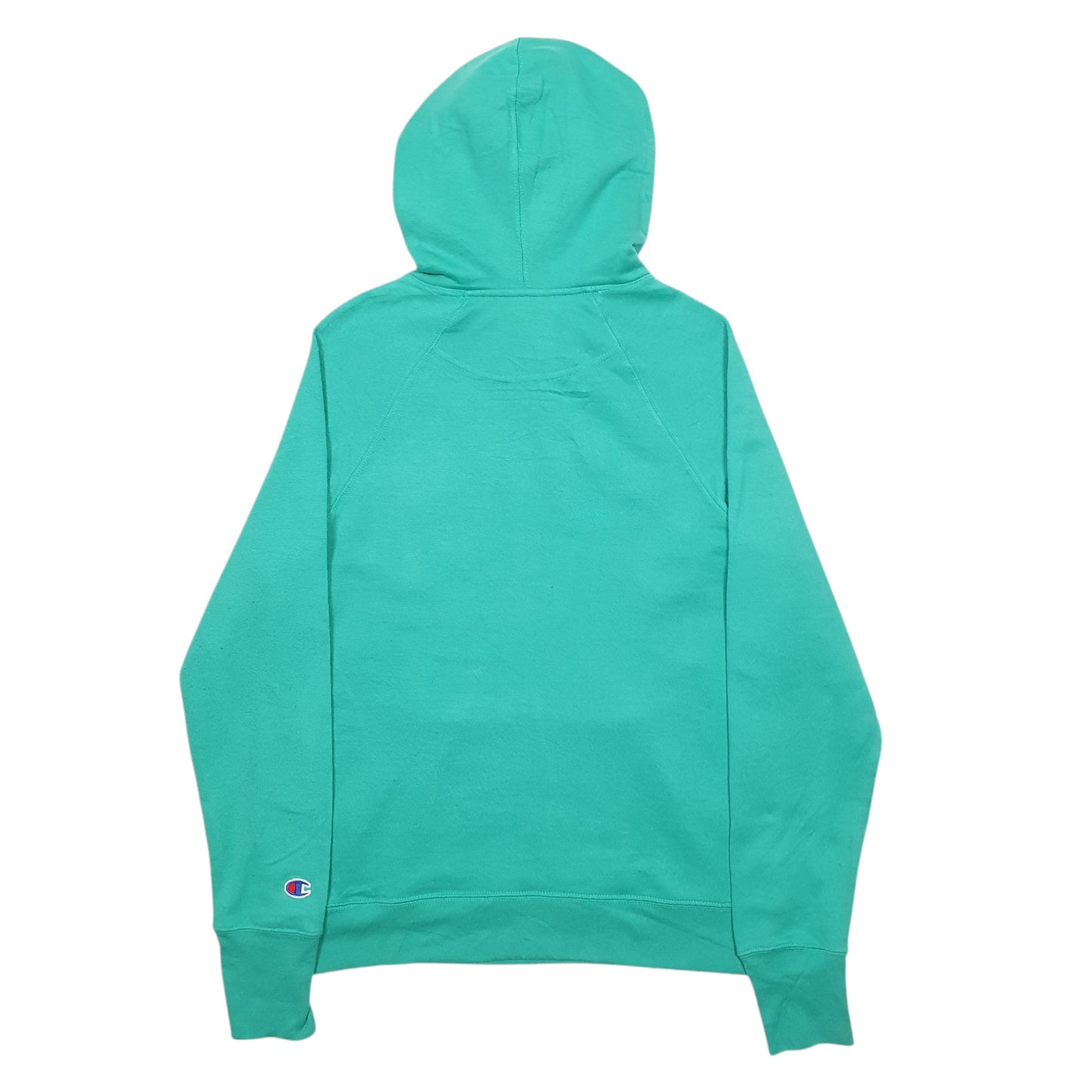 Womens Green Champion Spellout Hoodie Jumper
