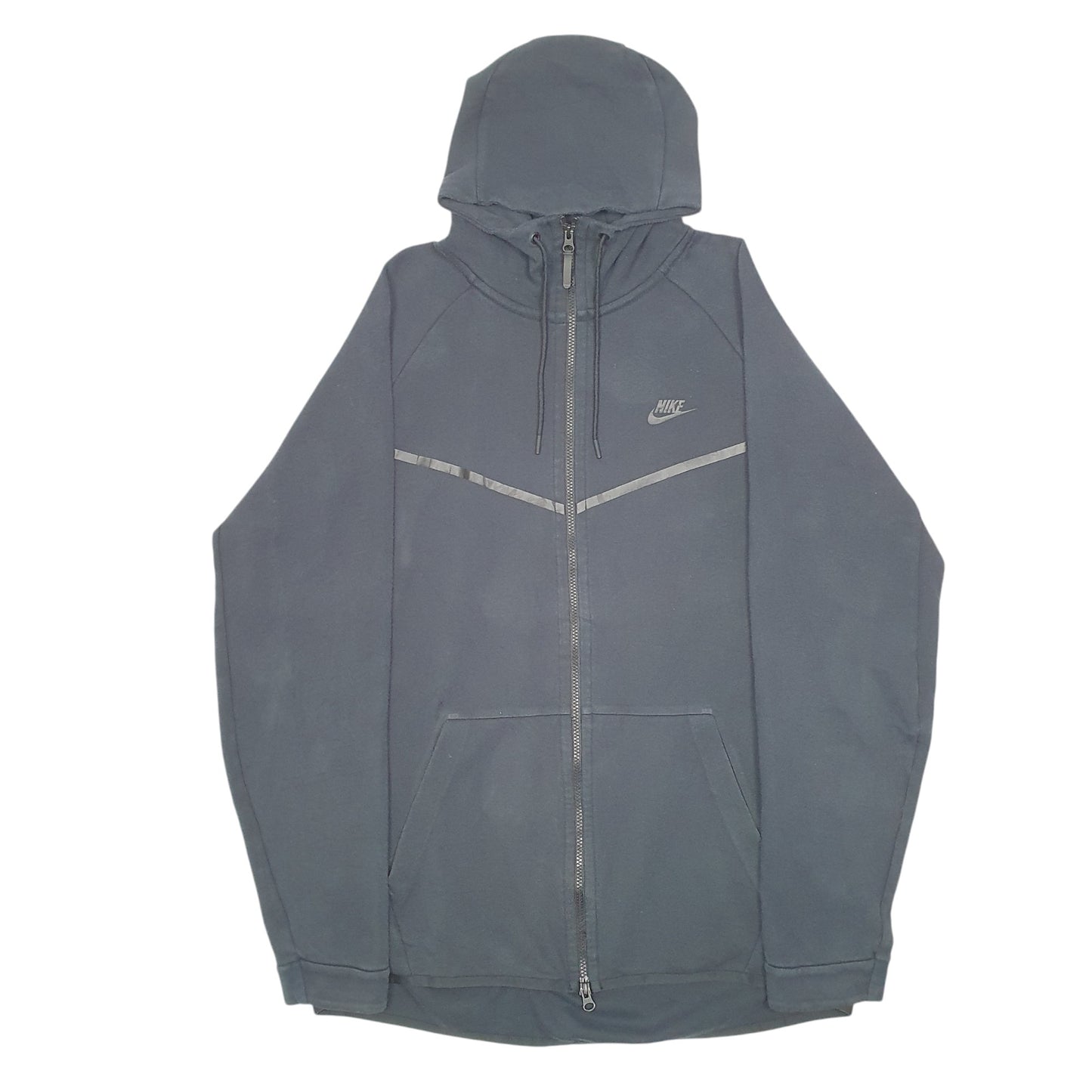 Mens Black Nike Hoodie Tall Full Zip Jumper