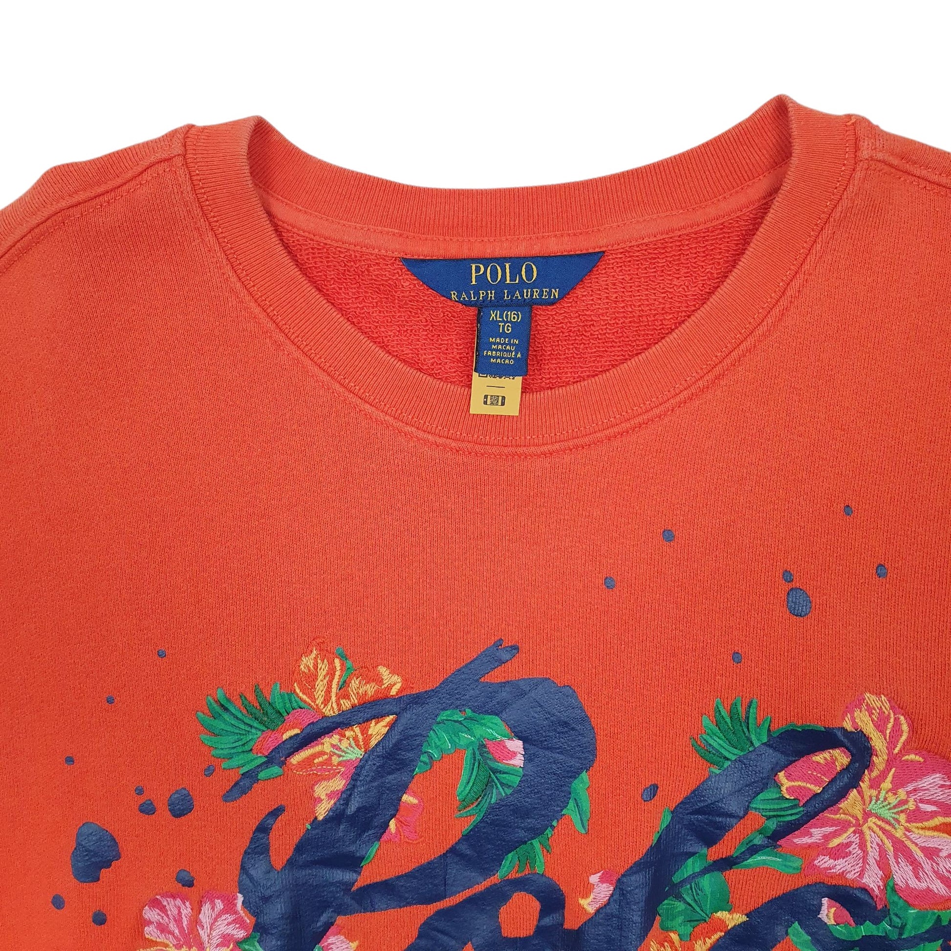 Womens Orange Polo Ralph Lauren  Crewneck Jumper