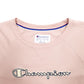 Womens Pink Champion Spellout Crewneck Jumper