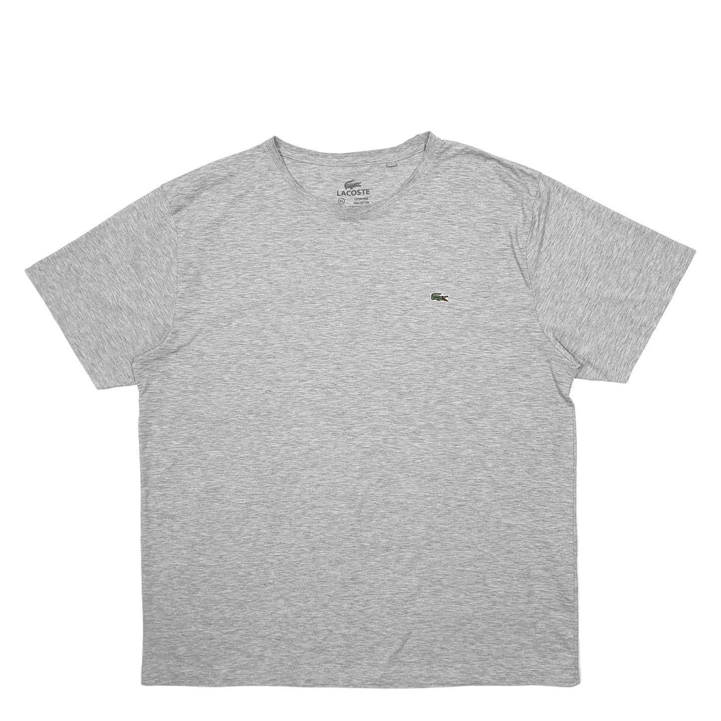Mens Grey Lacoste  Short Sleeve T Shirt