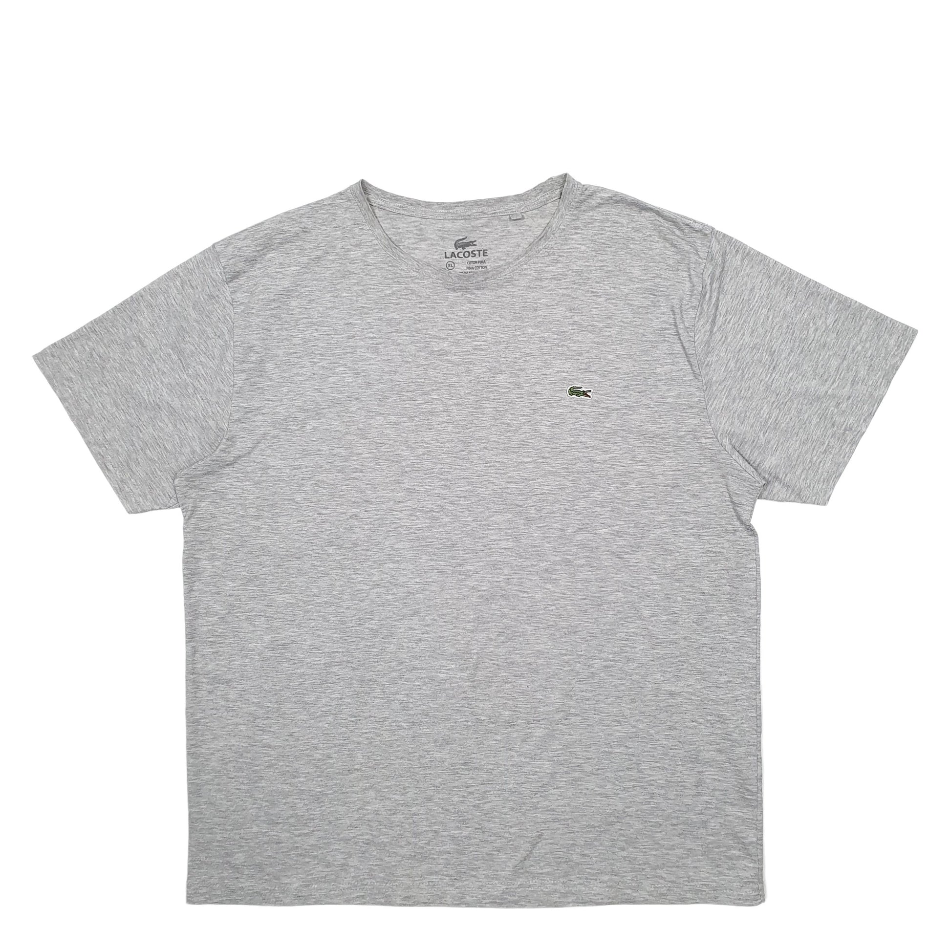 Mens Grey Lacoste  Short Sleeve T Shirt