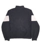 Womens Black Fila Spellout Quarter Zip Jumper