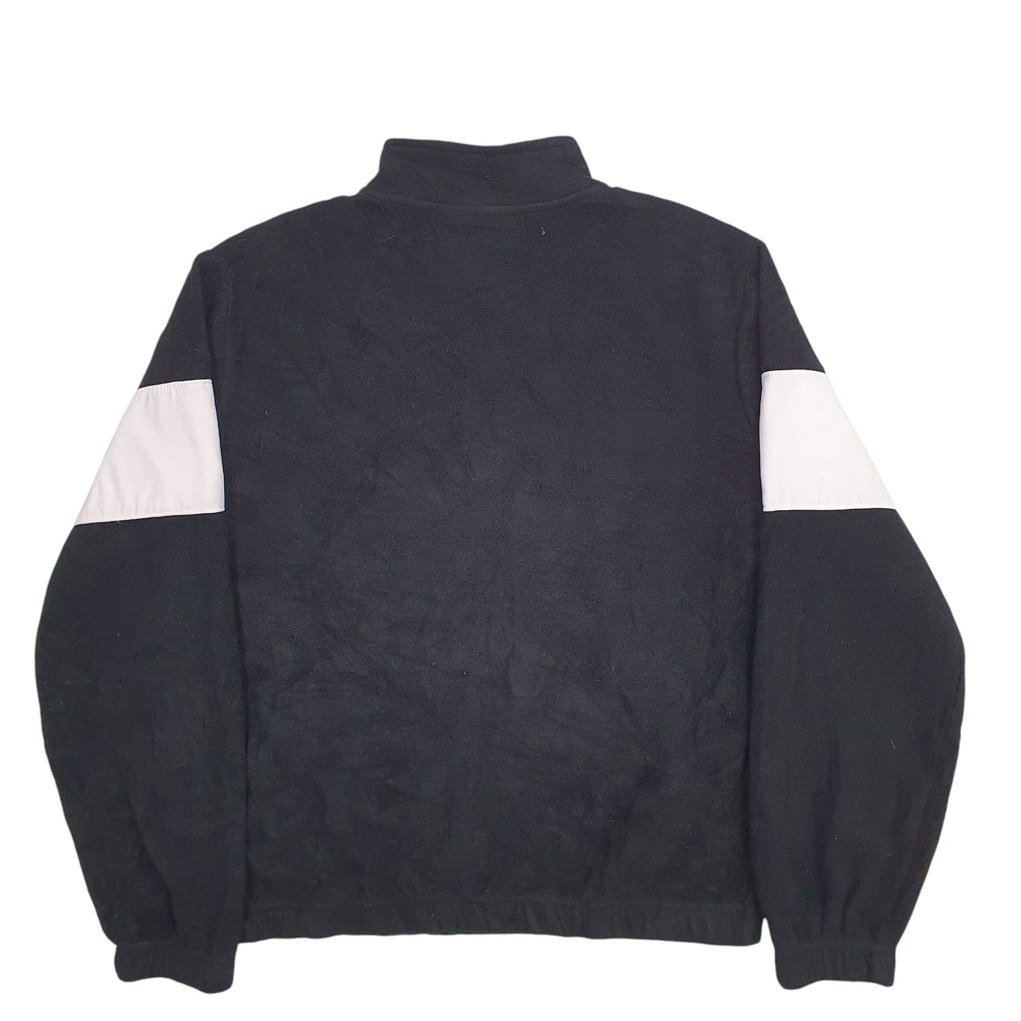 Womens Black Fila Spellout Quarter Zip Jumper