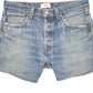 Womens Blue Levis 501 Jorts Hot Pants Denim Shorts