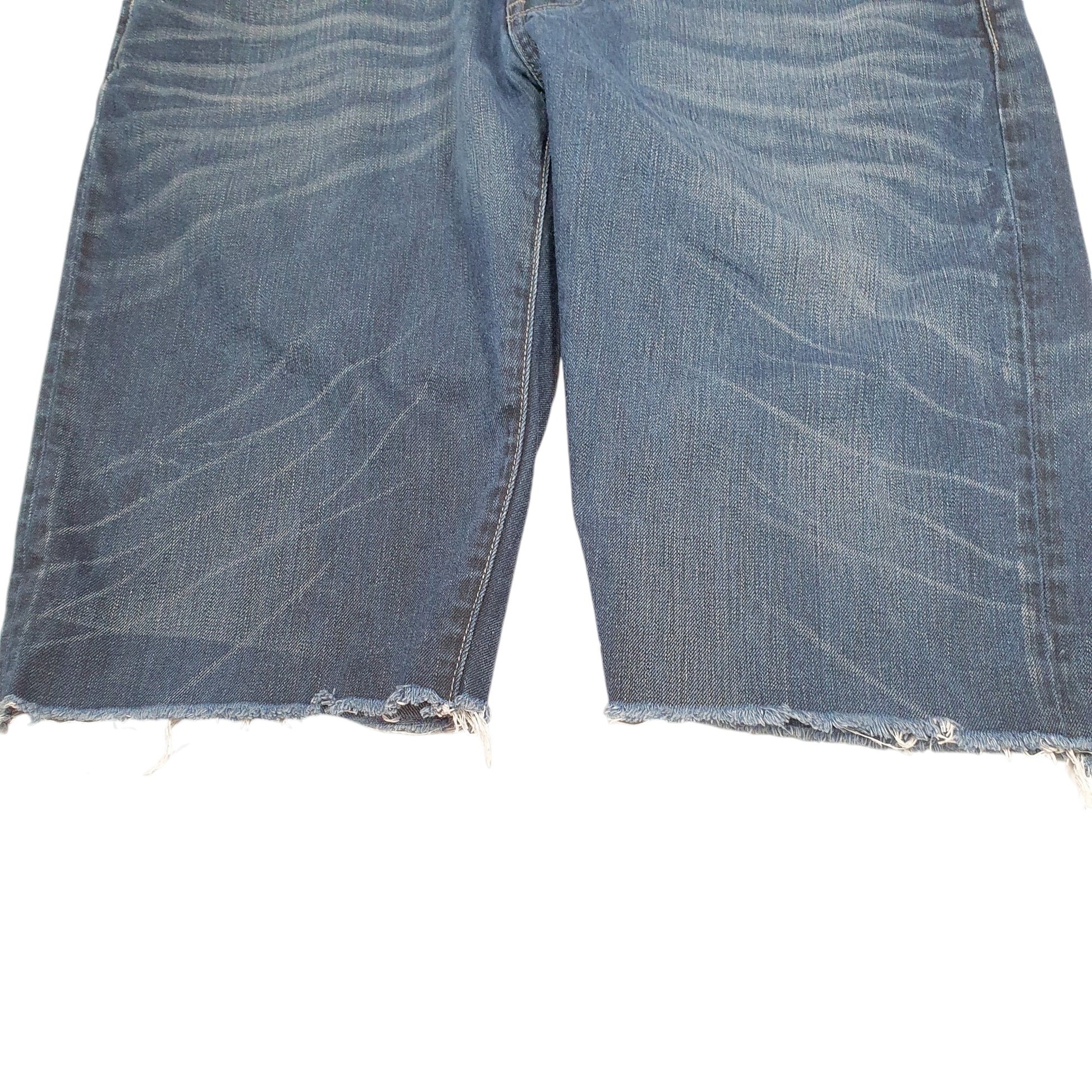 Mens Blue G Star Raw Cut Off Jorts Jean Denim Shorts