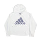 Womens White Adidas  Hoodie Jumper