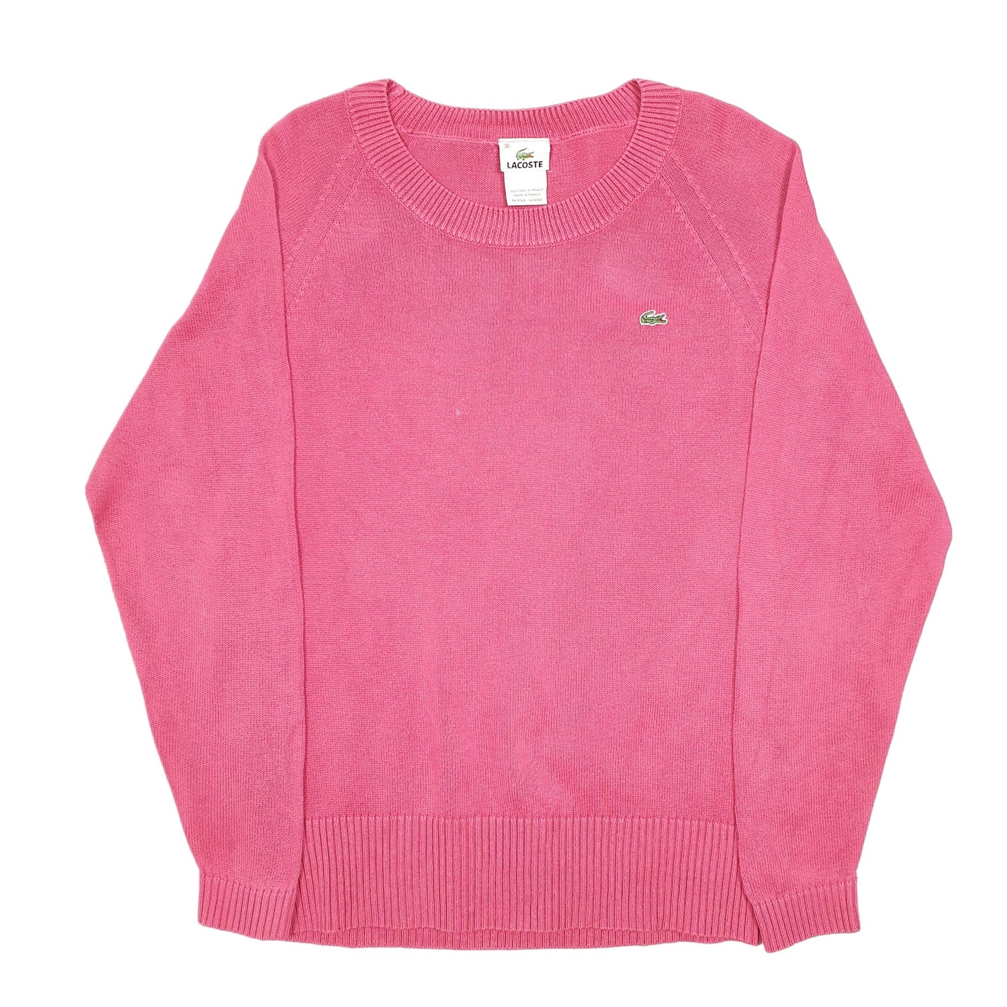 Womens Pink Lacoste Knit Crewneck Jumper