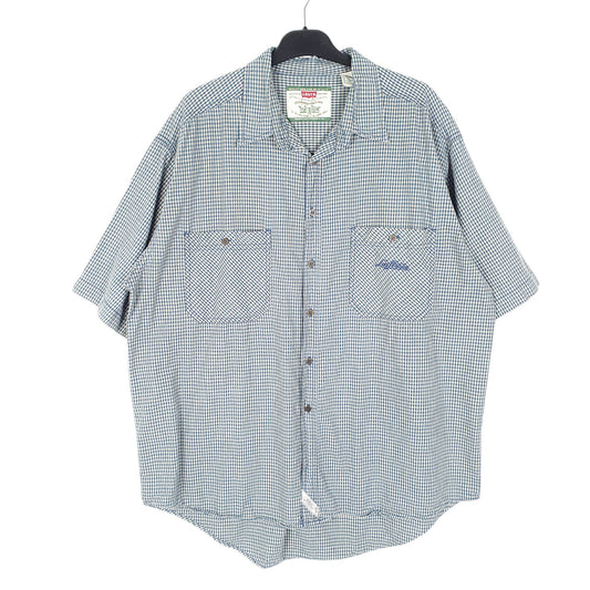 Mens Green Levis Vintage Short Sleeve Shirt