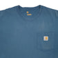 Mens Blue Carhartt  Short Sleeve T Shirt