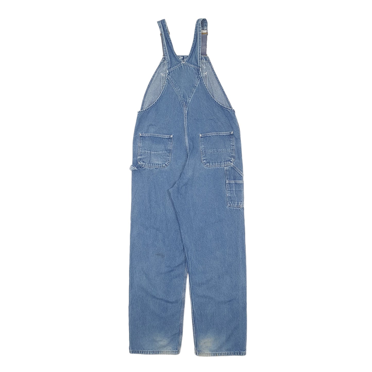 Mens Blue Carhartt Denim Overalls Bib Jeans Dungaree Trousers