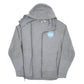 Mens Grey Puma Charlotte Soccer Academy Full Zip Jumper