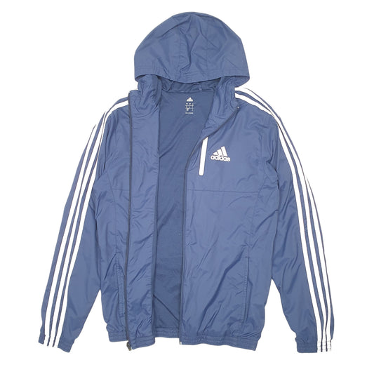 Mens Navy Adidas Hooded  Coat