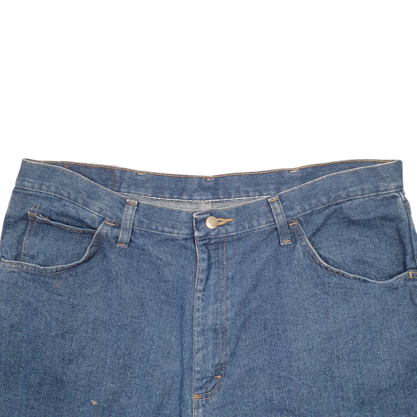 Mens Blue Wrangler Denim Jeans Jorts Denim Shorts