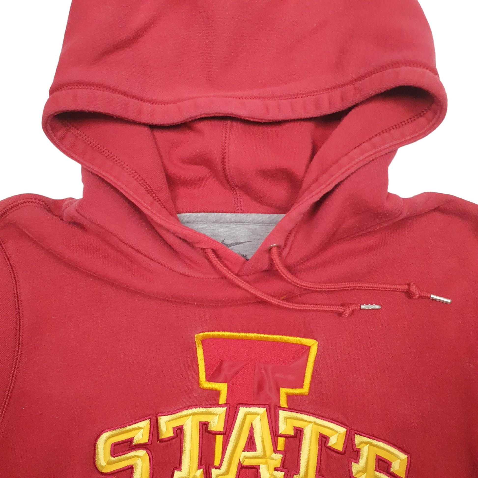 Mens Red Nike Iowa State Cyclones Basketball USA NBA Hoodie Jumper