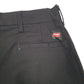 Mens Black Red Kap  Chino Shorts