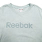 Womens Green Reebok Spellout Crewneck Jumper